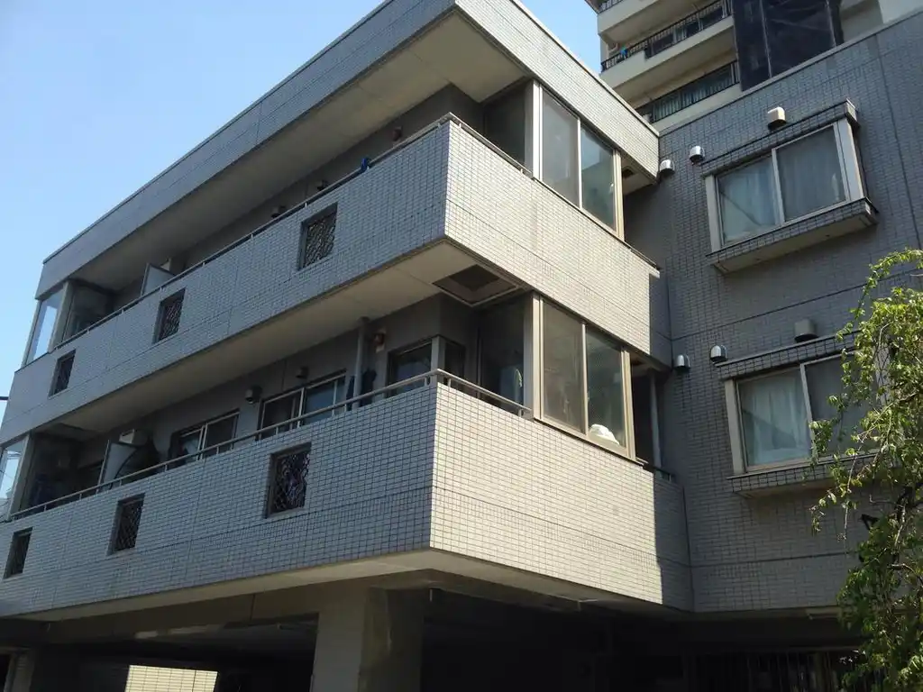 黄楊の木コート 外観